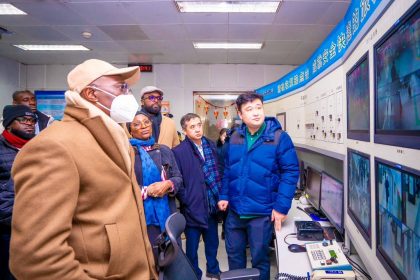 Sanwo-Olu at Beijing Subway signaling centre in China on Friday, February 2